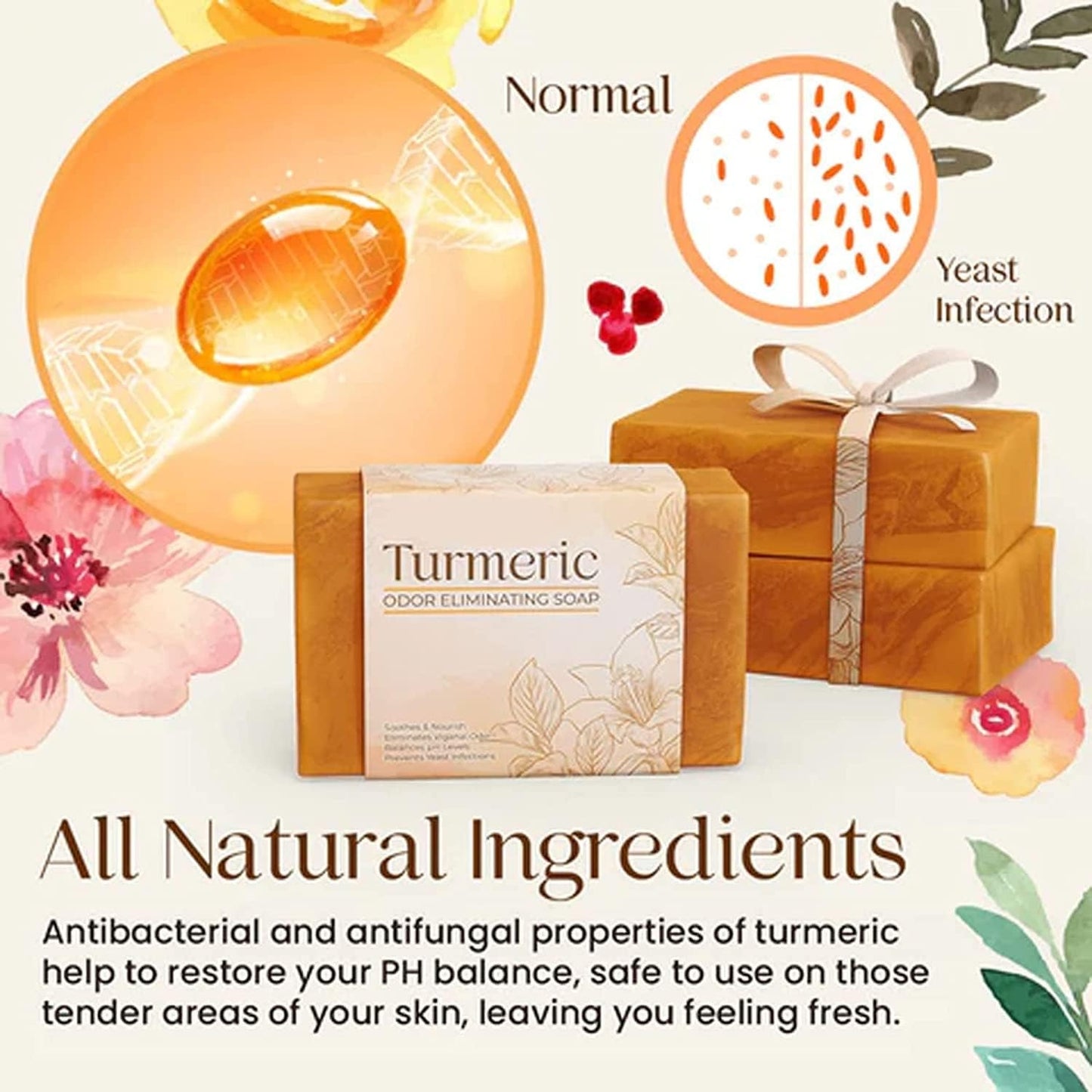 Turmeric Soap – Handmade Natural Cleansing Bar for Sensitive Skin