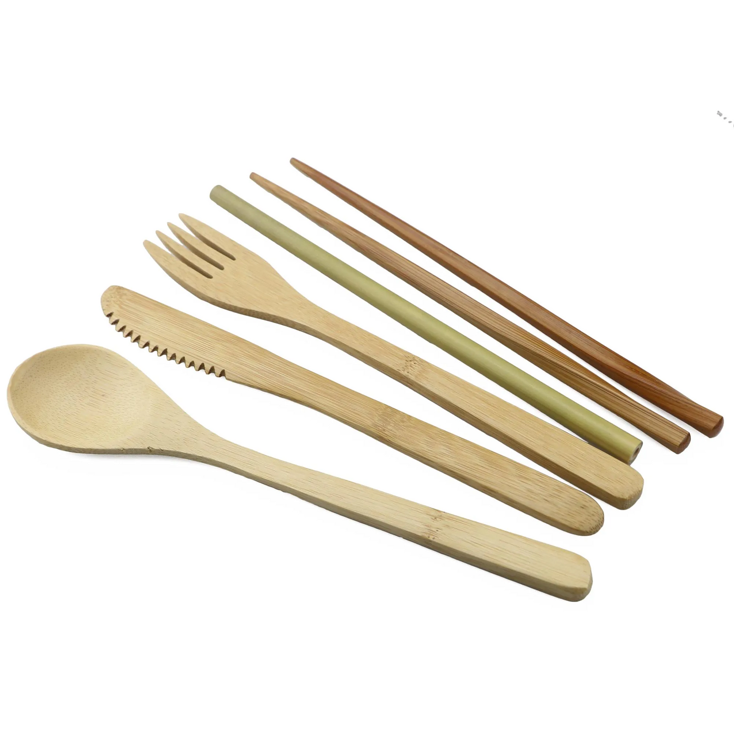 Bamboo Cutlery Set – Eco-Friendly, Reusable, & Travel-Ready Sustainable Utensils