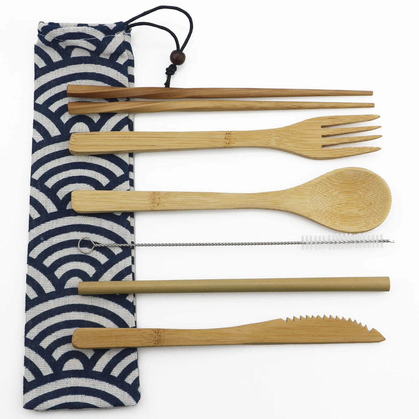 Bamboo Cutlery Set – Eco-Friendly, Reusable, & Travel-Ready Sustainable Utensils