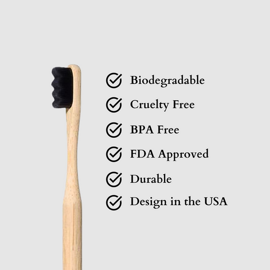 Eco-Friendly Bamboo Toothbrush | Biodegradable & BPA-Free | Soft Bristles