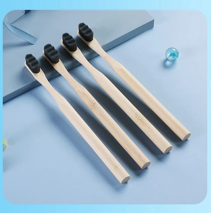 Eco-Friendly Bamboo Toothbrush | Biodegradable & BPA-Free | Soft Bristles