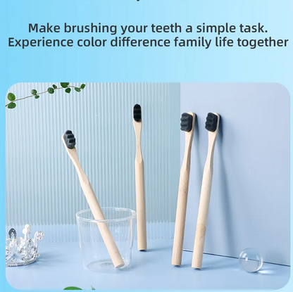 Eco-Friendly Bamboo Toothbrush | Biodegradable & BPA-Free | Soft Bristles