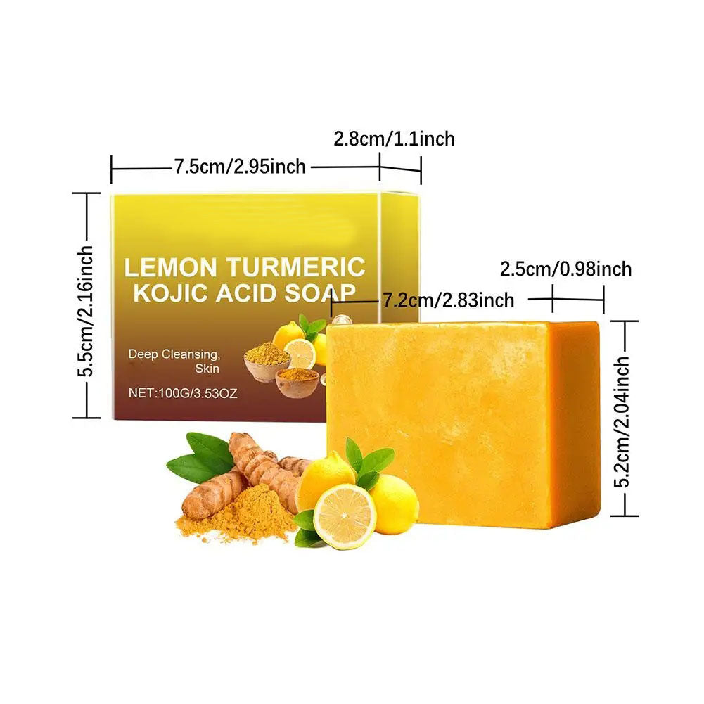 Handmade turmeric soap bar for brightening skin. 11