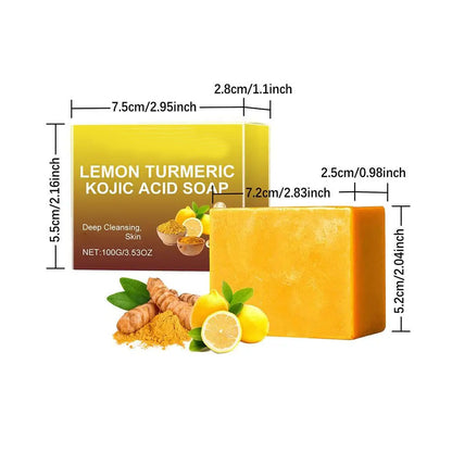 Handmade turmeric soap bar for brightening skin. 11